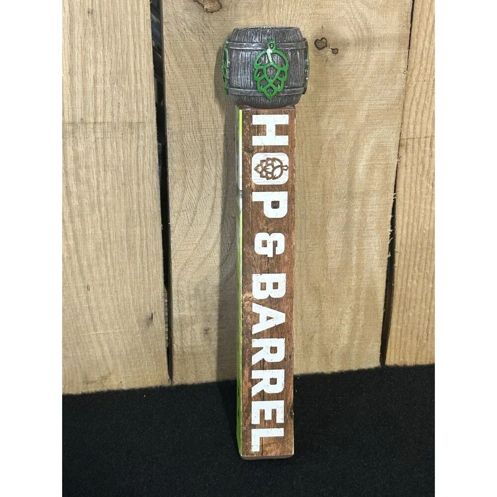Hop & Barrel Hazy Valley Hazy IPA Beer Tap Handle Flying Skull 12
